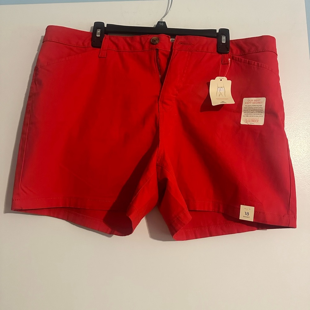 St. John’s Bay Secretly Slender 5” Twill Shorts